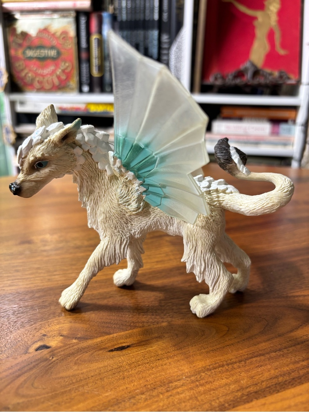 Rare Retired Schleich Bayala Mohinya Ice Wolf Figure 70469